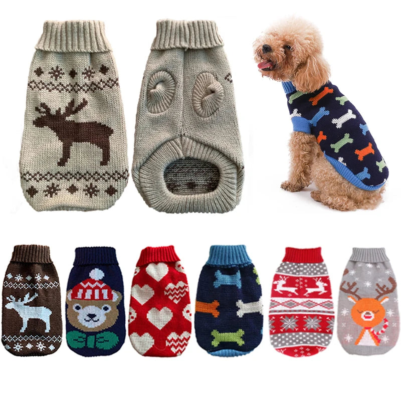 Knitted Sweater for Small and Medium Dogs