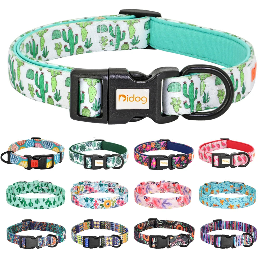 Graphic Print Dog Collars