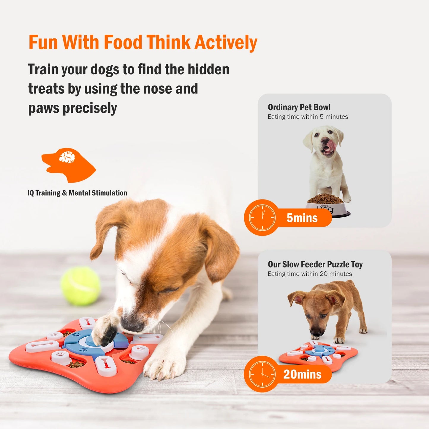 Treat Puzzle for Puppy/Dog Enrichment