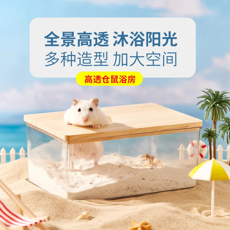 Sand Bath/Shower Box for Small Animals