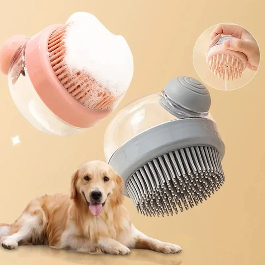 Shampoo Dispensing Brush for Grooming