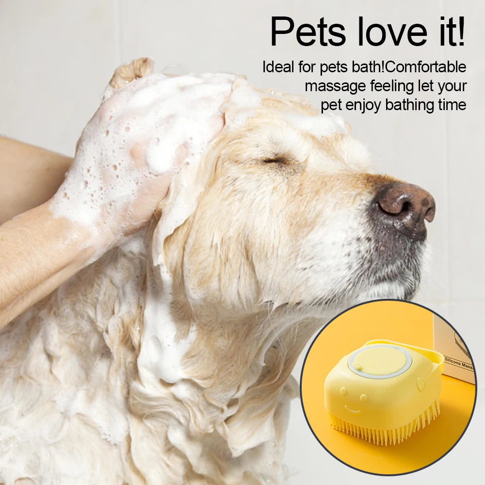 Soft Silicone Shampoo Massager for Grooming