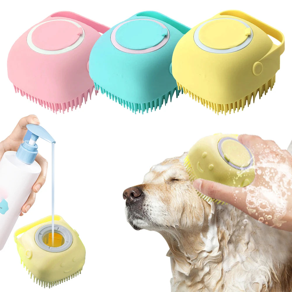 Soft Silicone Shampoo Massager for Grooming