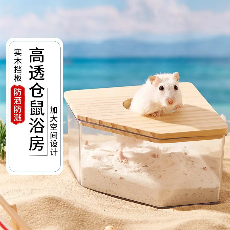 Sand Bath/Shower Box for Small Animals