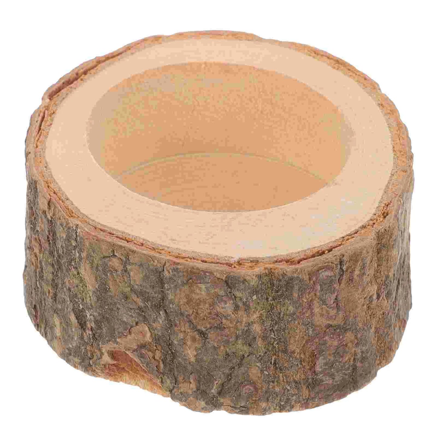 Log Cutout Food Bowl for Hamster, Chinchilla, Rabbit, etc.