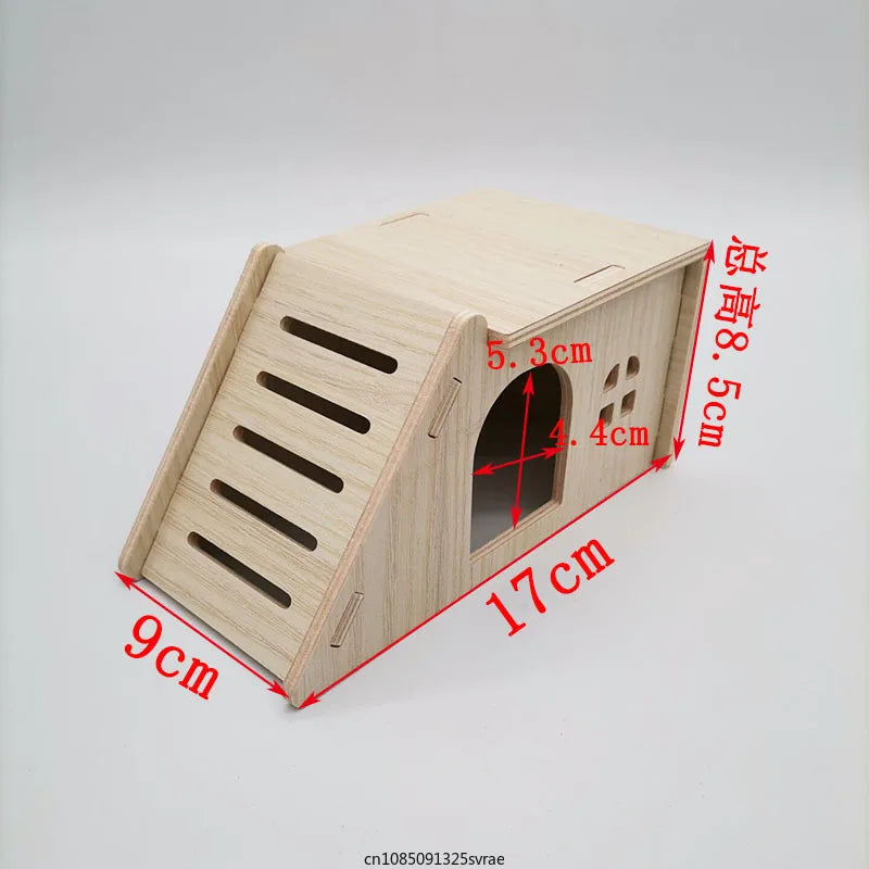 DIY Wooden Hideout for Small Pets