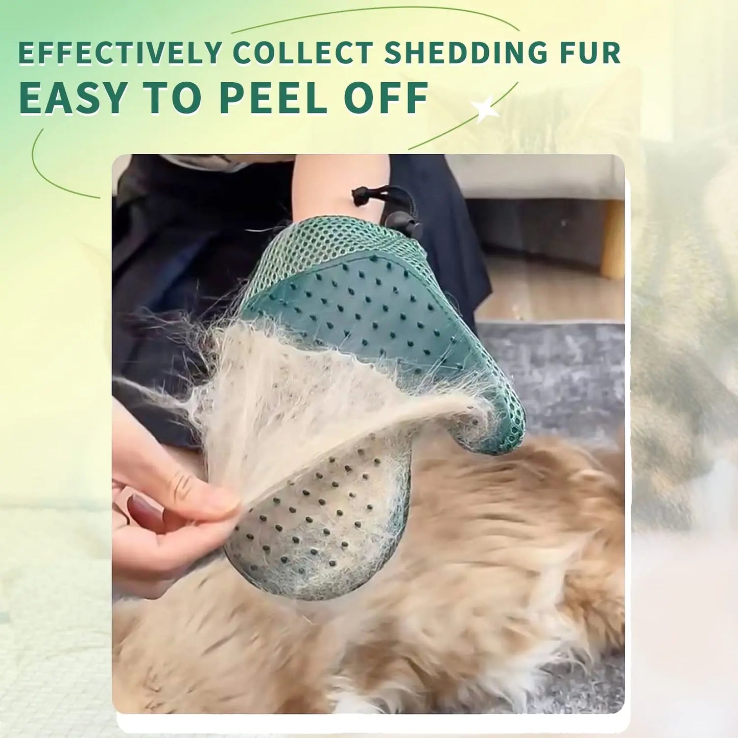 Deshedding and Massaging Glove for Pets