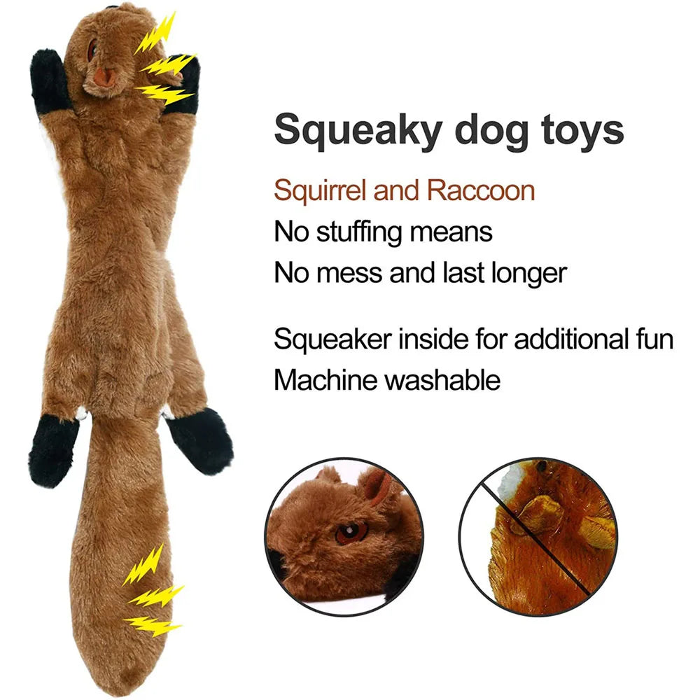 No Stuffing Critter Squeaky Toys