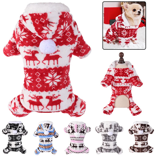 Christmas Pajama Onesies for Dogs and Cats