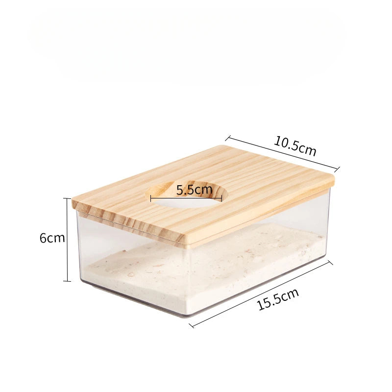 Sand Bath/Shower Box for Small Animals