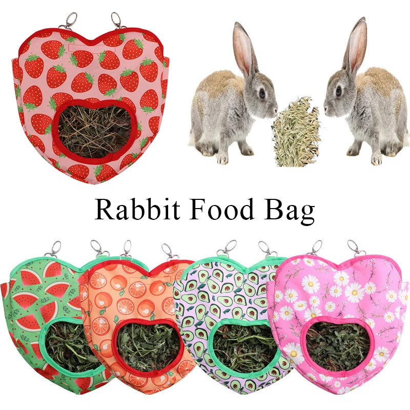 Heart-Shape Hanging Hay Bag Feeder