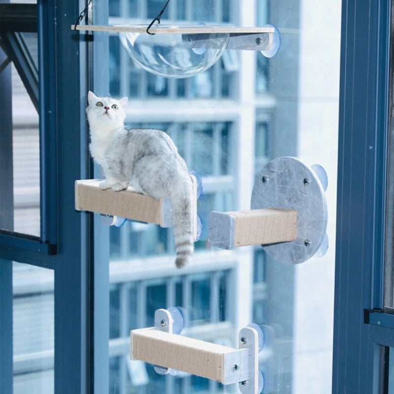 Carrier Cat Tree Tower House with Suction Cups