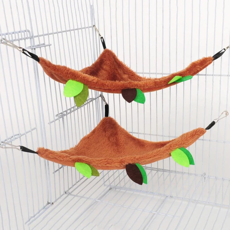 Cute Log Themed Hammocks for Small Pet Cages