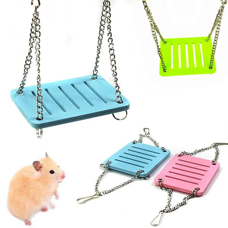 1Pcs Hamster Swing Suspension Bridge Toy