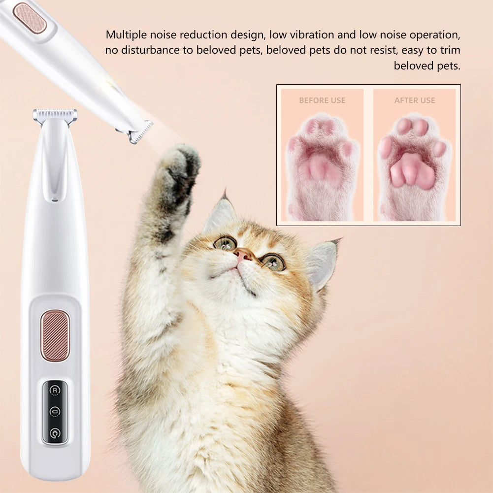 Portable Paw Trimmer with LED Light