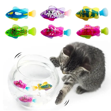 Interactive Swimming Robot Fish Toy with LED Light