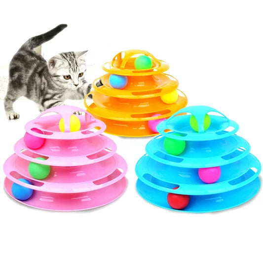 Triple Layered Disc Toy with Plastic Balls for Playtime