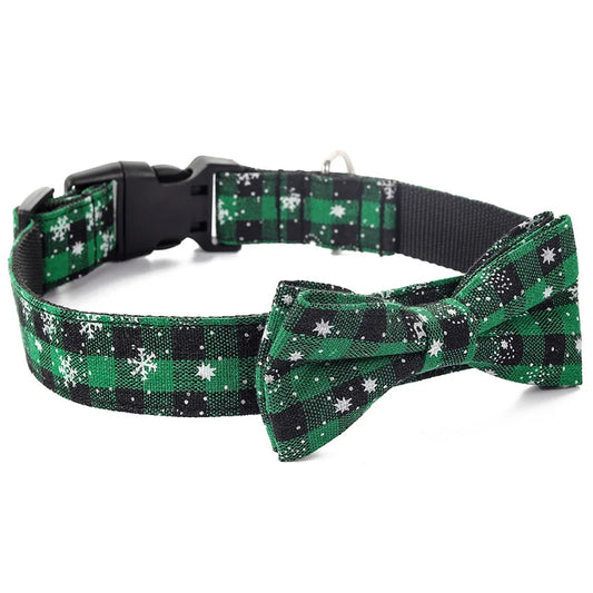 Christmas Bowtie Collar