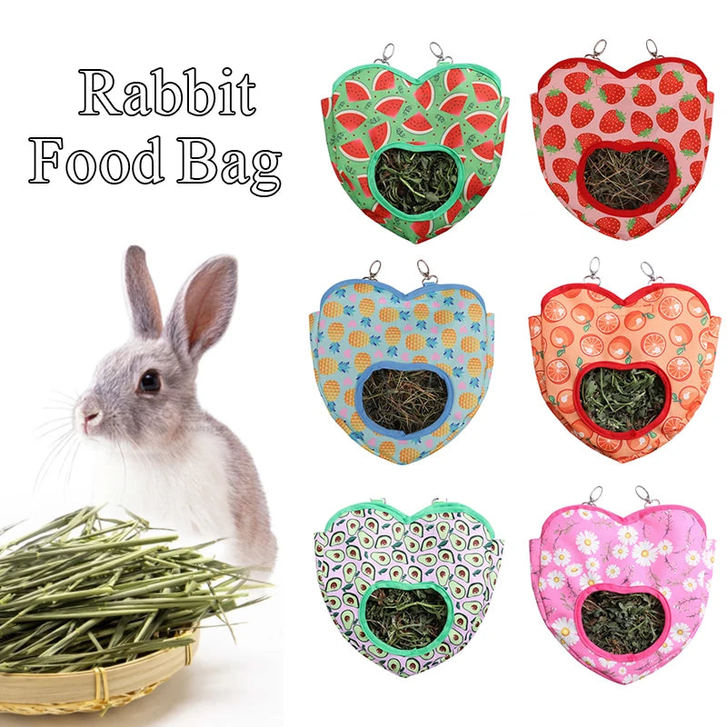 Heart-Shape Hanging Hay Bag Feeder