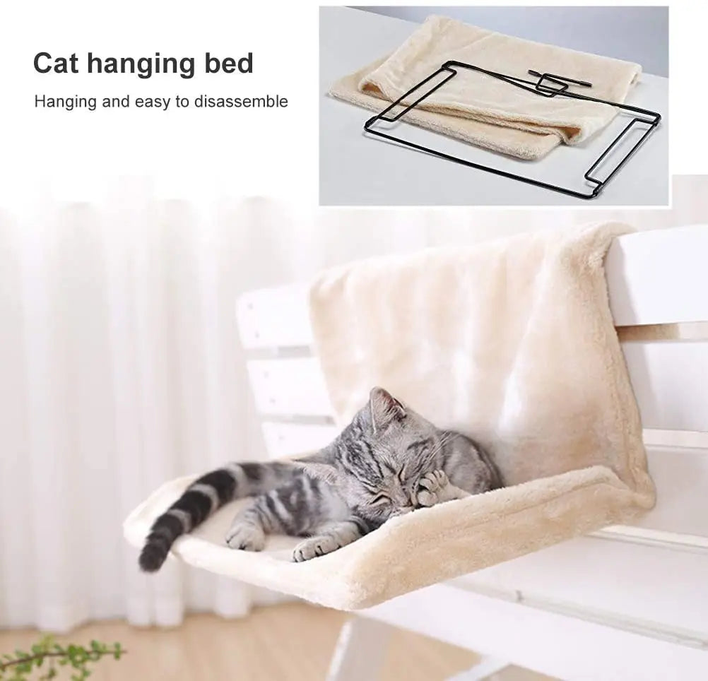 Removable Hanging Cat Hammock with Strong Durable Metal Frame