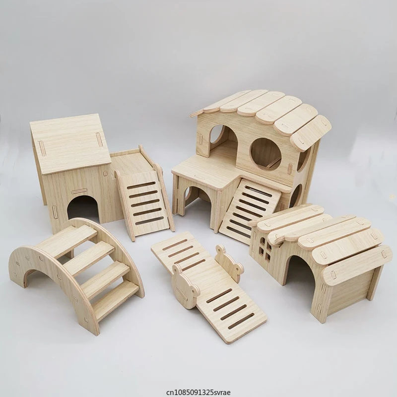 DIY Wooden Hideout for Small Pets