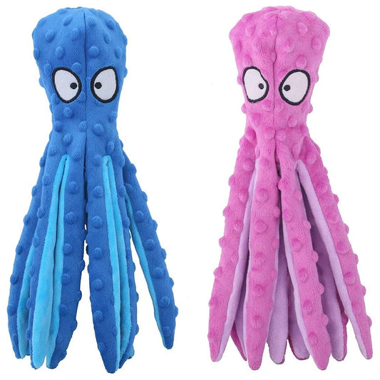 Squeaky Plush Octopus for Dogs