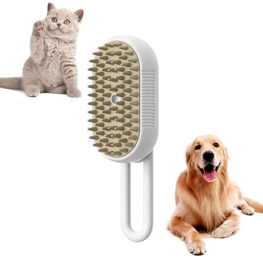 Rechargeable Steam Brush for Pet Grooming