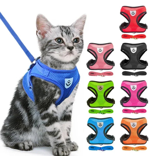 Cat Harness Vest for Walking, Traveling, Training