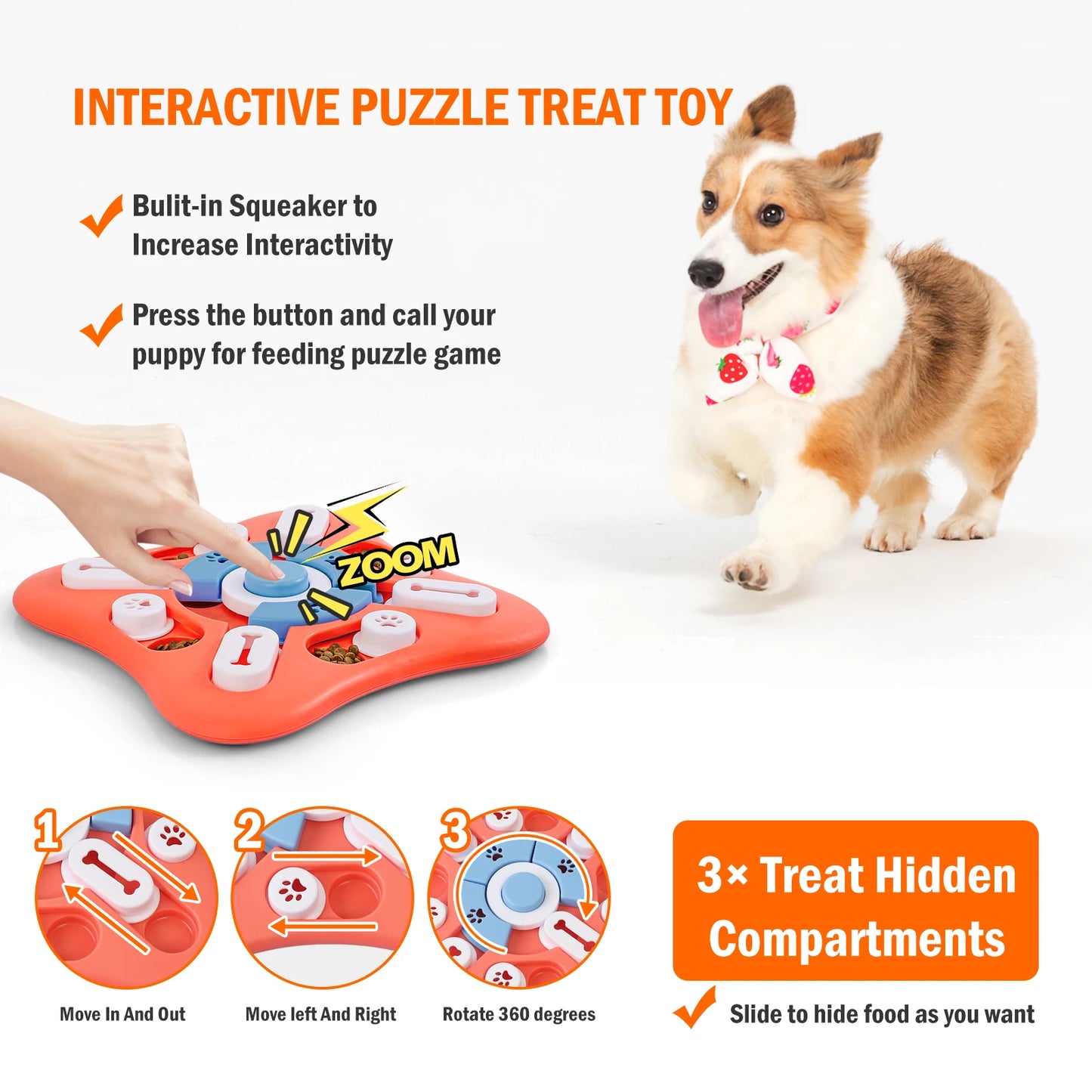 Treat Puzzle for Puppy/Dog Enrichment